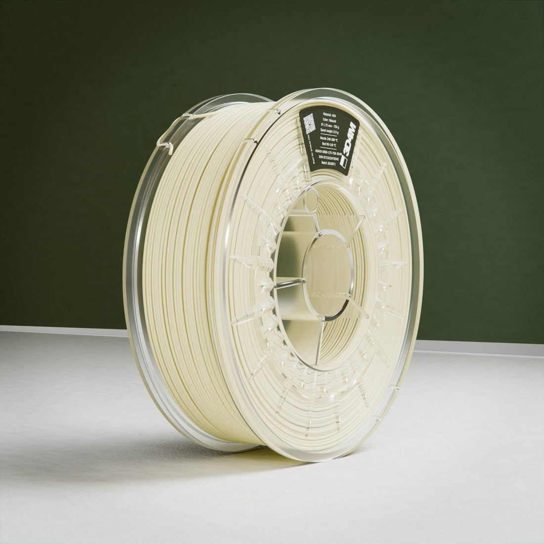 ASA Filament, Natural, 750 g, 1.75 mm